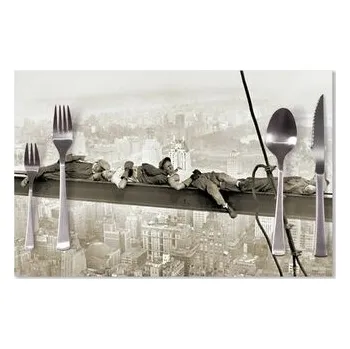 prostírání Prostírání Ležící zedníci na traverze: 40x30cm (cs, Sablio)