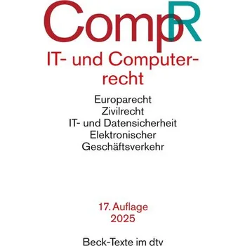 IT- und Computerrecht - Schneider, Jochen [DE] (2025, Brožovaná, dtv Verlagsgesellschaft)