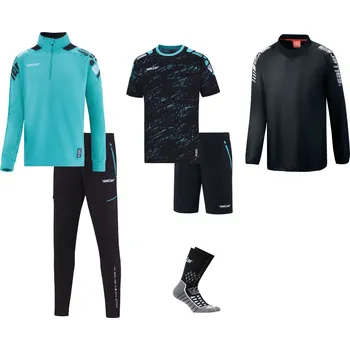 Saller VIBE Sportovní tréninkový set BARVA: 083 aqua zelená-černá, Velikost: S – univerzální sportovní komplet pro mládež i dospělé