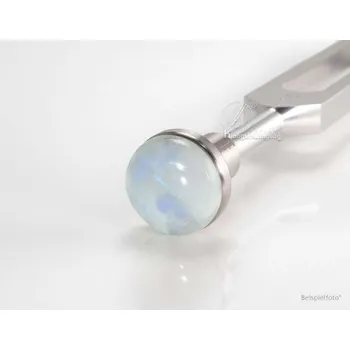 Klangschwingung, Německo Měsíční kámen 25mm Průměr patky ladičky: 8mm - běžná hliníková ladička