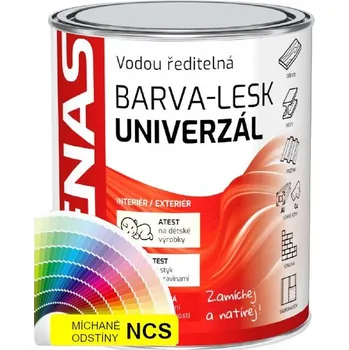 barva na zeď Barva na sklo a obklady DENAS UNIVERZAL LESK NCS - 0,7 kg - S 0520-G50Y