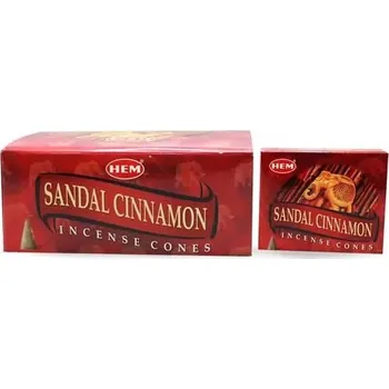 Kónické vonné kužely Hem - Santalové dřevo a Skořice