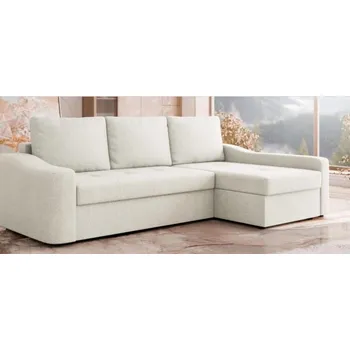 Sedací souprava Rohova sedací souprava Harlem, 145 x 253 cm, skladem v béžové látce, pravý nebo levý roh