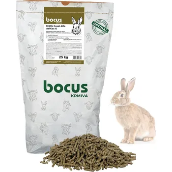 Krmivo pro hlodavce Cusal Alfa Adicox kompletní krmivo pro březí samice králíků Hmotnost: 25 kg Bocus Hmotnost: 10 kg