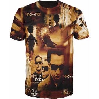 rockove-tricko-Depeche-Mode-hnede velikost: 146 - šířka 39 cm, délka 51 cm