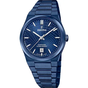 Hodinky Festina Swiss Made 20078/1 + prodloužená záruka 5 let + 5 let na výměnu baterie zdarma + možnost výměny do 190 dní + zkrácení řemínku zdarma + doprava zdarma