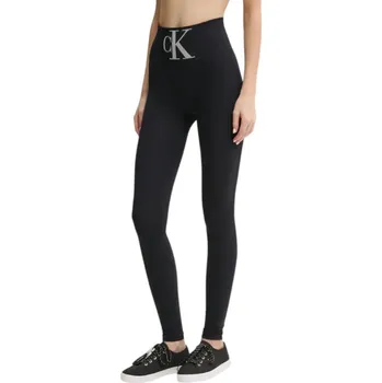 Oblečení a móda Calvin Klein CKJ WOMEN LEGGING 1P HIGH-WAIST MONOG BLACK 701233380 001 L Velikost: XL