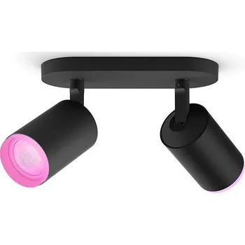 Osvětlení Philips Hue WACA Fugato 2 × GU10 5,7 W, černé