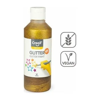 Speciální výtvarná barva Creall barva Glitter, 250 ml, zlatá