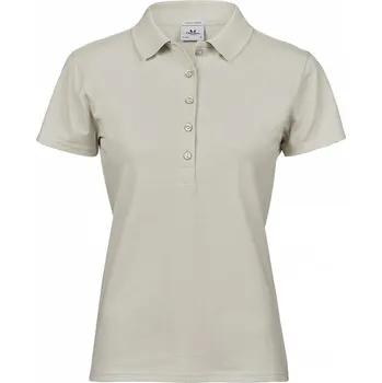 Luxusní dámská strečová polokošile Tee Jays Barva: béžová mokka, Velikost: S TJ145