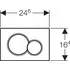 Splachovací tlačítko Geberit Sigma01 115.770.KA.5