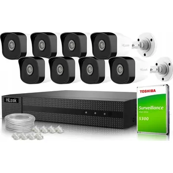 IP kamera Monitorovací sada HiLook pro Hikvision IP 5MP 3K PoE WDR120 IR 30 m Disk 2TB