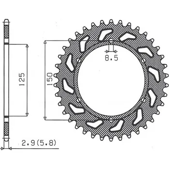Řetězová sada pro motocykl SUNSTAR rozeta 899 42 KTM SX/EXC (JTR897.42) (řetěz 520) (89942JT) (SUNSTAR rozeta 899 42 KTM SX/EXC (JTR897.42) (řetěz 520) (89942JT))