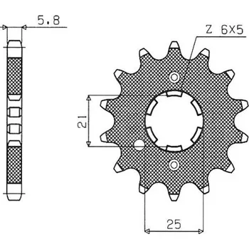 Řetězová sada pro motocykl SUNSTAR řetězové kolo přední 569 15 KAWASAKI KX 250 87-98, YAMAHA YZ 250 77-98 (JTF569.15) (řetěz 520) (56915JT) (SUNSTAR řetězové kolo přední 569 15 KAWASAKI KX 250 87-98, YAMAHA YZ 250 77-98 (JTF569.15) (řetěz 520) (56915JT))