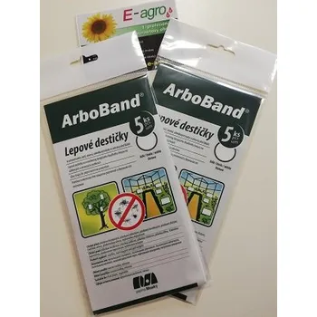 Pesticid AgroBio Opava Lepové destičky Arboband 5 ks bílé proti pilatkám