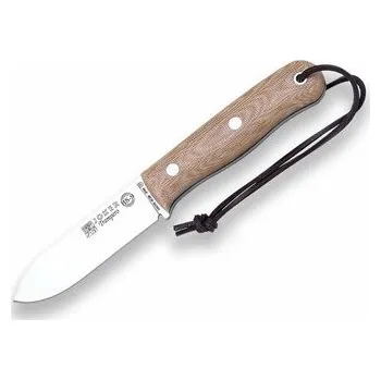 lovecký nůž JOKER CM113 TRAMPERO outdoorový nôž 10 cm, hnedá, Micarta, kožené puzdro