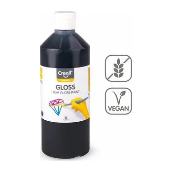 Speciální výtvarná barva Creall barva s vysokým leskem Gloss, 500 ml, černá