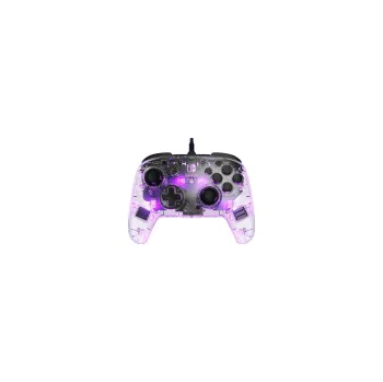 Herní ovladač PDP Afterglow Wired Controller, herní ovladač pro Nintendo Switch, Prismatic transparentní