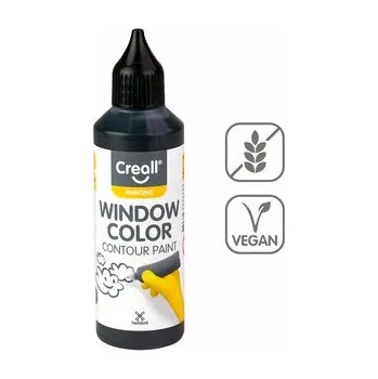 Creall konturovací barva na sklo Window color, 80 ml, černá