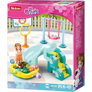 Stavebnice Sluban Sluban Girls Dream Hřiště pro pejsky 90 dílků + 1 figurka (stavebnice)