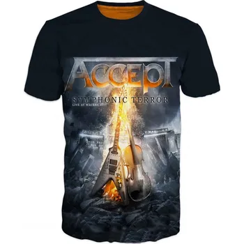 Pánské tričko metalove tricko Accept velikost: 5XL - šířka 67 cm, délka 78 cm