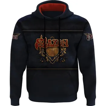 Pánská mikina luxusni_unisex_cerna-mikina_skupina_Saxon Pánské luxusní mikiny: XS