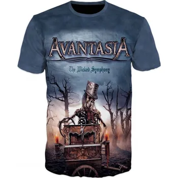 Pánské tričko rockove-tricko-Avantasia-kostlivec velikost: 5XL - šířka 67 cm, délka 78 cm