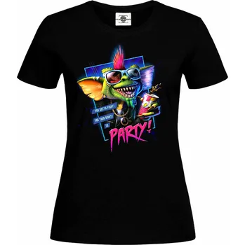 Dámské tričko Tričko Gremlins party Druh: Dámské, Barva: Černá, Velikost: S