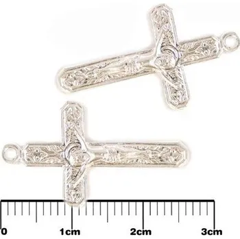 Přívěsek Křížek o velikosti 27mm ve stříbrné barvě