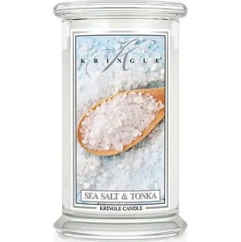 Svíčka Kringle Candle svíčka Sea Salt & Tonka (sójový vosk), 623 g