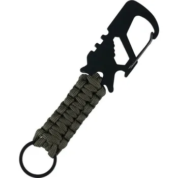 101INC klíčenka multifunkční s karabinou ZELENÁ