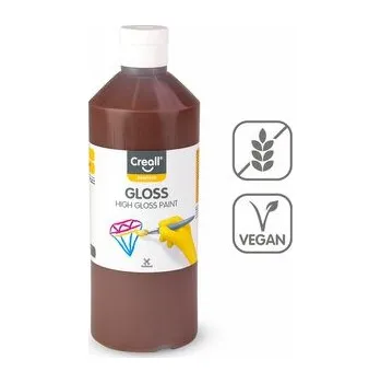 Speciální výtvarná barva Creall barva s vysokým leskem Gloss, 500 ml, tmavě hnědá