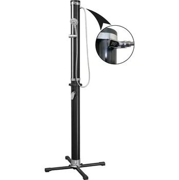 Zahradní sprcha Bestway Solární sprcha SolarFlow 20 litrů + Digitální průtokový teploměr ThermoLED