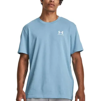 Triko Under Armour UA M LOGO EMB HEAVYWEIGHT SS-BLU 1373997-490 Velikost M