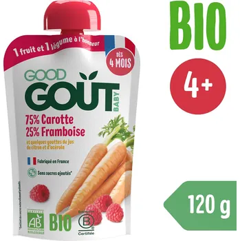 Good Gout BIO Mrkev s malinami (120 g)