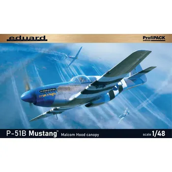Plastikový model Eduard 1/48 P-51B Mustang Malcolm Hood canopy (Profipack)