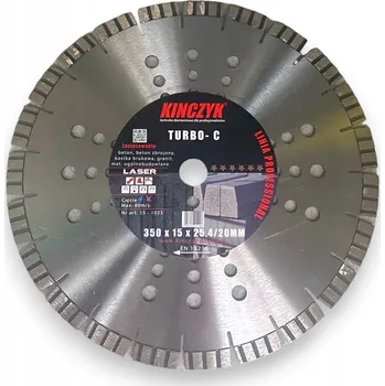 Řezný kotouč Diamantový kotouč na řezání betonu Turbo-C 15-1033 Kinczyk