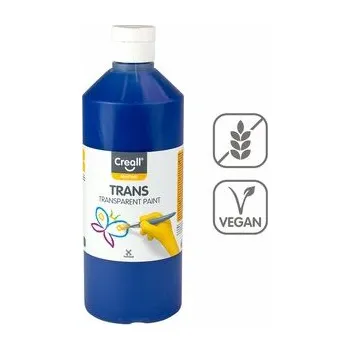 Výtvarná barva Creall transparentní barva Trans, 500 ml, modrá