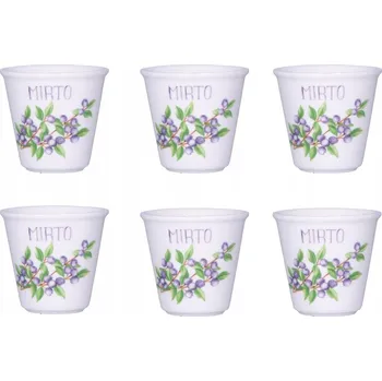 Sklenice Skleničky na likér, skleničky na tinkturu La Porcellana Bianca Liquorelli bílá 75 Ml 6 ks