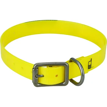 Obojek pro psa SOLOGNAC Psí obojek 500 fluo M ŽLUTÁ