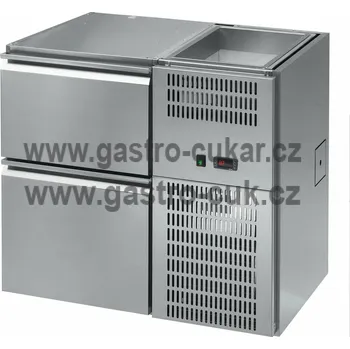 OEM Stůl chladící barový REGD - 110E (1 sekce/délka 1090mm) s chlazenou vanou na nápoje