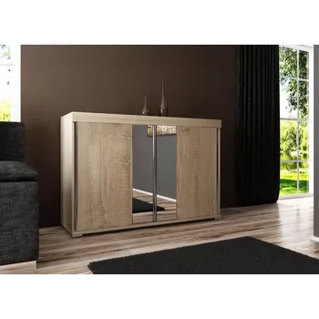 Komoda Komoda Tablet 3 - 120cm, jasan tmavý/zrcadlo