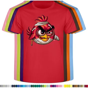 detske-levne-bavlnene-tricko-potisk-angry-red-bird Barva: Red - červená, velikost: 140