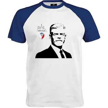 Pánské tričko Tričko Prezident | Petr Pavel Druh: Pánské, Barva: Royal | Bílá, Velikost: S