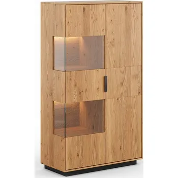 Knihovna Luxusní vitrína TIRANO 2D z masivu