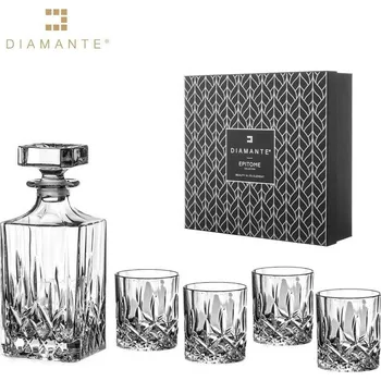 Sklenice Diamante Whisky set Dorchester 4+1