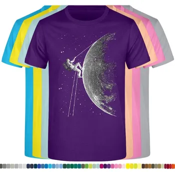 Chlapecké oblečení detske-levne-bavlnene-tricko-potisk-horolezec-Mesic Barva: Purple - purpurová, velikost: 140