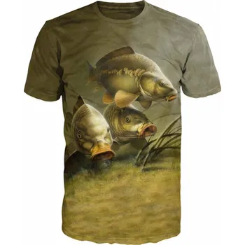 Pánské tričko rybarske tricko kaprici velikost: 6XL - šířka 70 cm, délka 79 cm