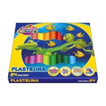 Set školních potřeb Plastelina 24 kolory (pl, 2000, Sweet colours)