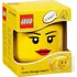 úložný prostor na hračky LEGO Úložný box hlava dívky S